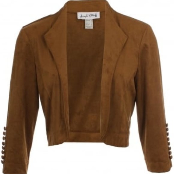 Joseph Ribkoff Tan Bolero Jacket - Picture 1 of 10